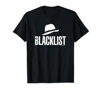 NBC Herren T-Shirt Blacklist Man Icon, Schwarz, S, Kurzarm, Klassische Passform, Pull-On, Crew-Ausschnitt, Standardlänge, Novelty Classic Short Sleeve, Alle Jahreszeiten, 1 Count