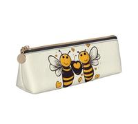 NBCCDVSH Leder-Federmäppchen mit Reißverschluss, stilvoller Stifthalter, ästhetisches Stifteetui für Damen und Herren, Leder-Federmäppchen für Schnee, Berg, Wild, Wolf, Stifteetui für Arbeit, Büro