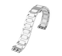 NBCNZCTSAS 17 19 mm Armband, passend for Swatch Keramik-Feinstahl-Armband YVS434G YCS485GC | 511GC | 410GX Uhrenkette for Männer und Frauen(Silver-white,19mm)
