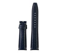 NBCNZCTSAS 20/21/22MM Armband Fit for IWC Armband Fit for Portugiesisch Fit for Ewigen Kalender IW503312 IW371614 Fit for Timing Serie Leder Uhr(Blue-no bucke,22mm)