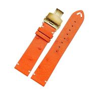 NBCNZCTSAS 20 22 mm Armband, passend for Rolex, passend for Seiko, Schwarz, Grün, passend for Water Ghost, passend for Tissot, passend for Omega, passend for Uhrenarmband aus Straußenleder. Uhrenarmbä