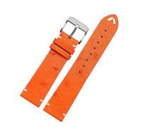 NBCNZCTSAS 20 22 mm Armband, passend for Rolex, passend for Seiko, Schwarz, Grün, passend for Water Ghost, passend for Tissot, passend for Omega, passend for Uhrenarmband aus Straußenleder. Uhrenarmbä