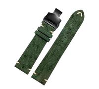 NBCNZCTSAS 20 22 mm Armband, passend for Rolex, passend for Seiko, Schwarz, Grün, passend for Water Ghost, passend for Tissot, passend for Omega, passend for Uhrenarmband aus Straußenleder. Uhrenarmbä