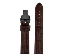 NBCNZCTSAS 20 mm 22 mm Lederuhrenarmband mit Nieten for Herren, Ersatzarmband, passend for Hamilton Khaki, passend for Aviation H70605731/H32705521(A-brown-black,22mm)