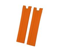 NBCNZCTSAS 21 mm natürliches Silikonkautschuk-Armband, passend for Tissot 1853 T076417, rot, schwarz, orange, weiches Sport-Uhrenarmband(Orange,21MM_NO CLASP)