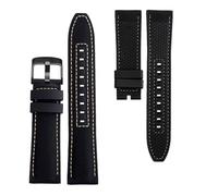 NBCNZCTSAS 22mm 23mm Leder Uhrenarmband Fit for MIDO Fit for Helmsman M005.430.36.051.80 Damen Uhrenarmband Herren Zubehör Armband(01-black,22mm)