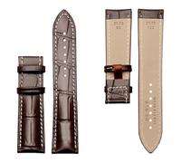 NBCNZCTSAS 22mm 23mm Leder Uhrenarmband Fit for MIDO Fit for Helmsman M005.430.36.051.80 Damen Uhrenarmband Herren Zubehör Armband(Brown-no bucke,23mm)