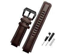 NBCNZCTSAS 24 * 16mm Wasserdichtes Uhrenarmband Fit for TIMEX Fit for Tidal T2N739 T2N720 T2N721 T45601 Lederarmband Herren(Brown-black)