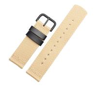 NBCNZCTSAS 24 mm Nylon-Canvas-Armband passend for Casio, passend for die PROTREK-Serie GA2000, PRG-600, PRW-6600, PRG-650, wasserdichtes Herren-Sportzubehör(Khaki black buckle)