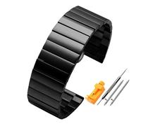 NBCNZCTSAS 24MM 26MM 28MM Massives Edelstahl-Uhrenarmband, passend for Diesel Seven Friday, passend for Panerai-Armband, großes Stahlgürtel-Herrenarmband(SFD-G01-black,28mm)