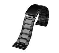 NBCNZCTSAS 26 mm 28 mm passend for Seven Friday Diesel großes Zifferblatt Armbanduhrenarmband Großformat Herren Metall Massiv Edelstahl Faltschließe(Black,26mm)