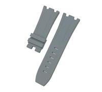 NBCNZCTSAS 28mm 30mm FKM Fluorkautschuk Armband Passend for AP Passend for Audemars Gürtel Passend for Piguet Passend for ROYAL OAK OFFSHORE 15710 15703 Uhrenarmband(Grey,28MM_NO BUCKLE)