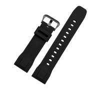 NBCNZCTSAS Armband passend for CASIO PRG-600yb-3 / PRG-650 / PRW-6600 Serie Herren-Sport-Silikon-Uhrenarmband 24 mm(Black-black)