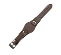 NBCNZCTSAS Atmungsaktive, hautfreundliche Leder-Uhrenarmbänder, passend for Fossil Ch2564 Ch2565 Ch2891 Ch3051 Serie, Armband 22 mm(Brown(PW)-Black-K8)