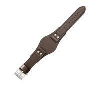 NBCNZCTSAS Atmungsaktive, hautfreundliche Leder-Uhrenarmbänder, passend for Fossil Ch2564 Ch2565 Ch2891 Ch3051 Serie, Armband 22 mm(Brown(PW)-Steel-K8)