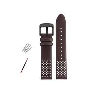 NBCNZCTSAS Braunes Armband passend for Timex-Lederarmband mit wasserdichter hochwertiger Retro-Uhrenkette for Herren T49963/TW2R79/8010(Dark Brown-black)