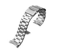 NBCNZCTSAS Edelstahl-Armband, gebogenes Armband, passend for Casio EFV-540 BEM501/506 EFB-660 BEM-506 ECB900, Herrenarmband, 20 mm, 22 mm(A silver,22mm)