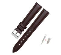 NBCNZCTSAS Fit for FOSSIL Leder Uhr Band for ES3737/3795/3843/4385/4386/4338 Strap 14mm 16mm 18mm Frauen Mode Zubehör(Brown-silver,14mm)