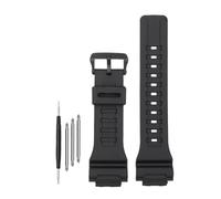 NBCNZCTSAS Harz-Gummi-Silikon-Uhrenarmband, 18 mm, hell oder matt, for Herren und Damen, passend for Casio, passend for G-SHOCK DW-H5600 AQ-S810W AEQ-110(Matte black-B)