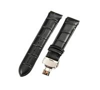 NBCNZCTSAS Lederarmband passend for Philippe Aquanaut Tissot 1853 passend for Couturier T035410a T035617a Uhrenarmband-Zubehör 22 23 24 mm(Black-Steel-B1,22mm)
