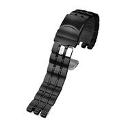 NBCNZCTSAS Massives Edelstahl-Armband, passend for Swatch YGS740, YGS749G, YIS401, YCS443, YVS451, passend for IRONY, Herrenarmband, 17 mm, 19 mm, 21 mm, Damenarmband(G27-black,21mm)