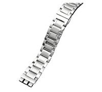 NBCNZCTSAS Metall Edelstahl Armband Armband Fit for Swatch YGS749G YCS Yas YGS IRONY Keramik Männer Frauen Uhr Kette Riemen 17mm 19mm 21mm(SWQ-G18-silver,21mm)