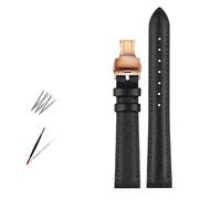 NBCNZCTSAS Modisches Lederarmband for Uhren, passend for Armani, passend for Timex, passend for Gucci, passend for Fossil, passend for Casio, Uhrenarmband for Damen, 10, 12 mm, 14 mm, 16 mm, 18 mm(Bla