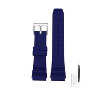 NBCNZCTSAS Passend for CASIO Swordfish MDV106-1A MDV-107 MTP-VD01 MDV-106D efr-303l Armband Herrenarmband 22mm Sport Silikonarmband(Blue Silver)
