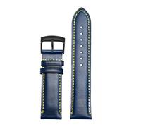 NBCNZCTSAS Passend for Citizen Blue Angel Air Eagle Leder mit AT8020 JY8078 20 23 mm Herren-Uhrenarmband(Blue-Black-K9,23mm)