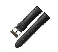 NBCNZCTSAS Passend for Fossil Fs4990 Fs4735 Me3099 Me3052 Fs4813 Q Intelligent Series Leder geruchlos Uhrenarmbänder 22 24 mm(Black-Black-K8,22mm)