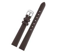 NBCNZCTSAS Passend for Swarovski Strass-Leder-Uhrenarmband 5158517/5158972, Schnellverschluss-Damenuhrenarmband 12, 14 mm, 16 mm, 18 mm(Brown-silver,20mm)