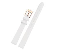NBCNZCTSAS Passend for Swarovski Strass-Leder-Uhrenarmband 5158517/5158972, Schnellverschluss-Damenuhrenarmband 12, 14 mm, 16 mm, 18 mm(White-rose gold,20mm)