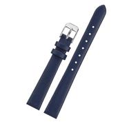 NBCNZCTSAS Passend for Swarovski Strass-Leder-Uhrenarmband 5158517/5158972, Schnellverschluss-Damenuhrenarmband 12, 14 mm, 16 mm, 18 mm(Blue-silver,16mm)