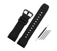 NBCNZCTSAS Silikon-Gummi-Uhrenarmband, 23 mm, schwarz, weiches Herrenarmband, passend for Casio, passend for PROTREK PRW-70Y-7, PRW-50, PRW-60T, PRW-60Y/50Y/70Y/30(Black-B pin)