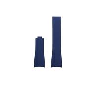 NBCNZCTSAS Silikonkautschuk-Uhrenarmband, passend for Rolex, passend for Daytona, passend for Submariner Yacht Master, 20 mm, einfarbig, schwarz, blau, rot, grün, weiß, braun(Dark blue-NO BK)