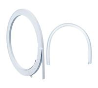 nbeads 10m Boning zum Nähen, 6.5mm PVC Ummantelte Stahlstäbchen Für Korsetts Brautkleider Abendkleider Und Dessous Hüte, Weiß