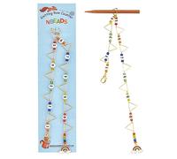 nbeads 2 Stück Dreiecksring-Strickreihen-Gegenketten, Emaille-Regenbogen-Anhängermaschenmarkierer mit Karabinerverschluss aus Legierung zum Stricken Häkeln Verfolgen des Projektfortschritts