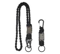 nbeads 2 Stück Heavy Duty Paracord Lanyard Schlüsselanhänger, Polyester Fallschirm Schnur Schlüsselanhänger mit kühlen USA Flagge Starke Schlüsselband für Outdoor Kamera Schlüssel Pfeife Reisen