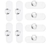 NBEADS 20 Stück Acryl Halskettenhalter, Durchsichtige Wandmontage Halsketten Organizer Acryl Schmuck Display Haken mit 20 Haken, 2.3x6.55x1.7cm