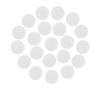 NBEADS 30 Stück Runde Filzkreise, 10cm Selbstklebende Flicken Zum Aufkleben Vorgeschnittene Filzpunkte Zum Nähen Reparieren von Kostümen Handarbeiten DIY Projekte Applikationen, Weiß