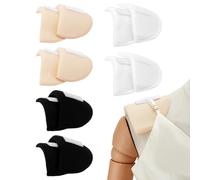 nbeads 6 Paar 3 Farben Schulterpolster Aus Schwamm, 1.5cm Eingenähte Schulterpolster Mit Klettverschluss Wiederverwendbar Für Cosplay Unisex Jacken Blazer Anzüge Formelle Kleidung Alltagskleidung