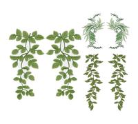 NBEADS 6 Stk. 3 Stile Blätter Applique Patches, 3D Spitze Spitzenapplikation mit Blättern Gestickte Aufnäher Applique Patches für Craft Hochzeit Prom Kleid Jeans Kleidung, Seegrün