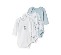 NAME IT - NBMBODY 3P LS BABY ELEPHANT NOOS baby blue - Gr. - 80