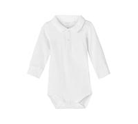 NAME IT Baby-Jungen NBMHOLGER LS Polo Body NOOS Langarmbody, Bright White, 68