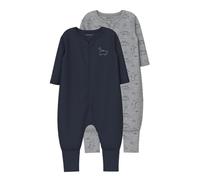 Nbmnightsuit 2P Zip Ff Grey Dino Noos