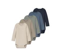 Name It Solid Rib Langarm-body 5 Einheiten (Herstellerartikelnummer: 13243390-ChinaBlue-80)