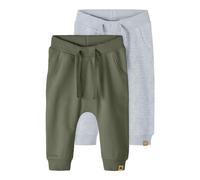 name it Sweathose 2er Pack Nbntakki Light Grey Melange - Junge,Mädchen - Gr. 98