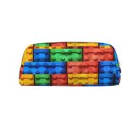 NBSKSDLK Bunte Make-up-Tasche für Damen und Herren, Federmäppchen, kleine Kosmetiktasche, Reißverschluss, Kulturbeutel, ästhetische Stifttasche, trendige Aufbewahrungstasche, Leder, Münzbeutel, Gold