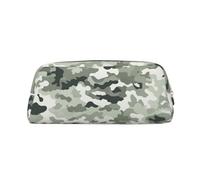 NBSKSDLK Kosmetiktasche für Damen und Herren, Kosmetiktasche, Kosmetiktasche, Reißverschluss, Kosmetiktasche, ästhetische Stifttasche, trendige Aufbewahrungstasche, Leder, Münztasche, Geldbörse, Weiß