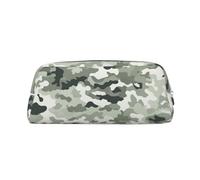 NBSKSDLK Kosmetiktasche für Damen und Herren, Kosmetiktasche, Kosmetiktasche, Reißverschluss, Kosmetiktasche, ästhetische Stifttasche, trendige Aufbewahrungstasche, Leder, Münztasche, Geldbörse, Weiß